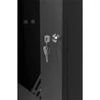 Kép 10/12 - Stalflex RC19-12U-450GB 19" 12U 450 mm mély lapra szerelt fekete üveg ajtós fali rack szekrény