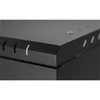 Kép 4/12 - Stalflex RC19-12U-450GB 19" 12U 450 mm mély lapra szerelt fekete üveg ajtós fali rack szekrény