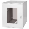 Kép 1/8 - Stalflex RC19-12U-450GG 19" 12U 450 mm mély lapra szerelt szürke üveg ajtós fali rack szekrény