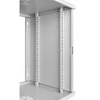 Kép 8/8 - Stalflex RC19-12U-450GG 19" 12U 450 mm mély lapra szerelt szürke üveg ajtós fali rack szekrény