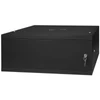 Kép 2/10 - Stalflex RC19-4U-450MB 19" 4U 450 mm mély lapra szerelt fekete fém ajtós fali rack szekrény
