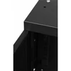 Kép 6/10 - Stalflex RC19-4U-450MB 19" 4U 450 mm mély lapra szerelt fekete fém ajtós fali rack szekrény