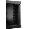 Kép 7/10 - Stalflex RC19-4U-450MB 19" 4U 450 mm mély lapra szerelt fekete fém ajtós fali rack szekrény