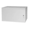 Kép 1/12 - Stalflex RC19-6U-350MG 19" 6U 350 mm mély lapra szerelt szürke fém ajtós fali rack szekrény
