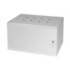 Kép 2/12 - Stalflex RC19-6U-350MG 19" 6U 350 mm mély lapra szerelt szürke fém ajtós fali rack szekrény