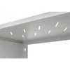 Kép 9/12 - Stalflex RC19-6U-350MG 19" 6U 350 mm mély lapra szerelt szürke fém ajtós fali rack szekrény