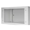 Kép 11/12 - Stalflex RC19-6U-350MG 19" 6U 350 mm mély lapra szerelt szürke fém ajtós fali rack szekrény