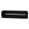 Kép 1/5 - Stalflex VDP19-3U-B 19" 3U DIN sínes fedeles fekete kismegszakító tartó