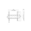 Kép 5/8 - Stell SHO 4200 Slim 23"-42" VESA 200x200 fix fali konzol