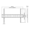 Kép 7/9 - Stell SHO 4220 Slim 37"-70" VESA 600x400 fix fali konzol