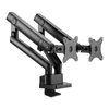 Kép 3/5 - Stell SOS 2021 Dual asztali monitor tartó konzol