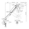 Kép 11/11 - Stell SOS 2111 17"-32" egykaros asztali monitor tartó konzol