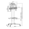Kép 7/7 - Stell SOS 4000 40"-70" VESA 600x400 prezentációs állvány