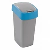 Kép 2/2 - Billenős szelektív hulladékgyűjtő, műanyag, 45 l, CURVER, kék/szürke