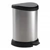 Kép 2/2 - Pedálos szemetes, fémhatású, 15 l, CURVER