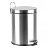 Kép 2/3 - Pedálos szemetes, rozsdamentes acél, kivehető műa. vödörrel, 5l