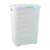 Rattan hatású szennyestartó, 60l, CURVER, törtfehér