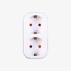 Kép 1/5 - TOO ADW-200 2 aljzat fehér fali hálózati adapter