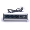 Kép 1/6 - TOO DPS-114-3S IP20,3x 2P+F,2x USB-A,RJ45,HDMI,színes csomagolás,ezüst asztalra rögzíthető elosztó