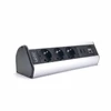 Kép 3/6 - TOO DPS-114-3S IP20,3x 2P+F,2x USB-A,RJ45,HDMI,színes csomagolás,ezüst asztalra rögzíthető elosztó