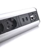 Kép 6/6 - TOO DPS-114-3S IP20,3x 2P+F,2x USB-A,RJ45,HDMI,színes csomagolás,ezüst asztalra rögzíthető elosztó