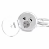 Kép 3/4 - TOO PPS-102-1W IP20,1x 2P+F,USB-A,Type-C,QI-töltés,HDMI,színes csomagolás,fehér asztalba süllyeszthető elosztó