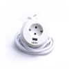 Kép 1/5 - TOO GPS-200-1W IP20, 1x 2P+F, USB-A, fehér asztalba süllyeszthető elosztó