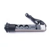 Kép 1/6 - TOO PPS-305-3C IP20, 3x 2P+F, 2x USB-A, króm asztalba süllyeszthető elosztó