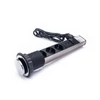 Kép 3/6 - TOO PPS-305-3C IP20, 3x 2P+F, 2x USB-A, króm asztalba süllyeszthető elosztó
