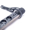 Kép 5/6 - TOO PPS-305-3C IP20, 3x 2P+F, 2x USB-A, króm asztalba süllyeszthető elosztó