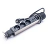 Kép 4/6 - TOO PPS-306-3BR IP20, 3x 2P+F, 2x USB-A, szálcsiszolt asztalba süllyeszthető elosztó