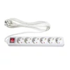 Kép 2/2 - TOO PSW-630S 6 aljzat 3 méter 3x1.5mm2 fehér kapcsolós elosztó