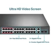TP-Link TL-SL1226P 24-Port 10/100Mbps + 2-Port Gigabit Unmanaged PoE+ Switch