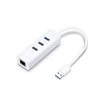 Kép 1/9 - USB elosztó-HUB és ethernet átalakító, 3 port, USB 3.0, TP-Link "UE330"