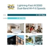 TP-Link Access Point WiFi AX3000 - Omada EAP650-Wall (574Mbps 2,4GHz + 2402Mbps 5GHz; 1Gbps; at PoE; Wifi6)