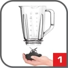 Kép 3/7 - Tefal BL435831 Blendforce 2 üveg fekete turmixgép