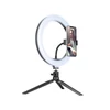 Kép 7/12 - Tracer LED Ring Lamp with Mini Tripod Black