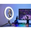 Kép 9/12 - Tracer LED Ring Lamp with Mini Tripod Black