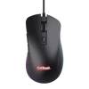 Trust GXT924 Ybar+ vezetékes fekete gamer egér