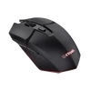 Trust Egér Gamer Vezeték nélküli - GXT112 Felox + Egérpad (Optikai érzékelő; 800-4800DPI; 6 gomb; LED; Akku; fekete)