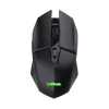Trust Egér Gamer Vezeték nélküli - GXT112 Felox + Egérpad (Optikai érzékelő; 800-4800DPI; 6 gomb; LED; Akku; fekete)