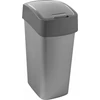 Kép 1/3 - Billenős szelektív hulladékgyűjtő, műanyag, 45 l, CURVER, szürke/szürke