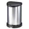 Kép 1/2 - Pedálos szemetes, fémhatású, 15 l, CURVER