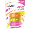 Pendrive, 32GB, 3 db, USB 2.0, EMTEC 