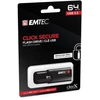 Pendrive, 64GB, USB 3.2, titkosított, EMTEC 