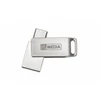 Pendrive, 32GB, USB 3.2 Gen1 + USB-C, alumínium ház, MYMEDIA 