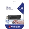 Kép 1/4 - Pendrive, 128GB, USB 2.0, VERBATIM "Slider", fekete