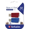 Pendrive, 2 x 32GB, USB 3.2, 80/25MB/sec, VERBATIM 