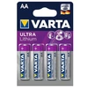 Kép 1/2 - Elem, AA ceruza, 4 db, lítium, VARTA "Ultra Lithium"