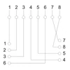 Kép 3/3 - VEZ Fali aljzat - 05396 (Cat5e, FTP, RJ45, árnyékolt, fehér)